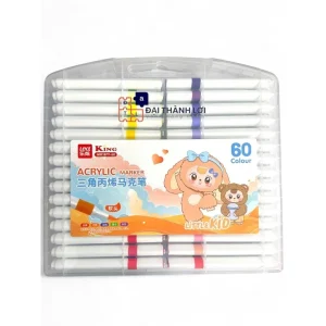 Bút Màu Acrylic Marker 60 Màu Cao Cấp - Bút Lông Màu Vẽ Được Trên Mọi Bề Mặt (GIAO HÌNH NGẪU NHIÊN)