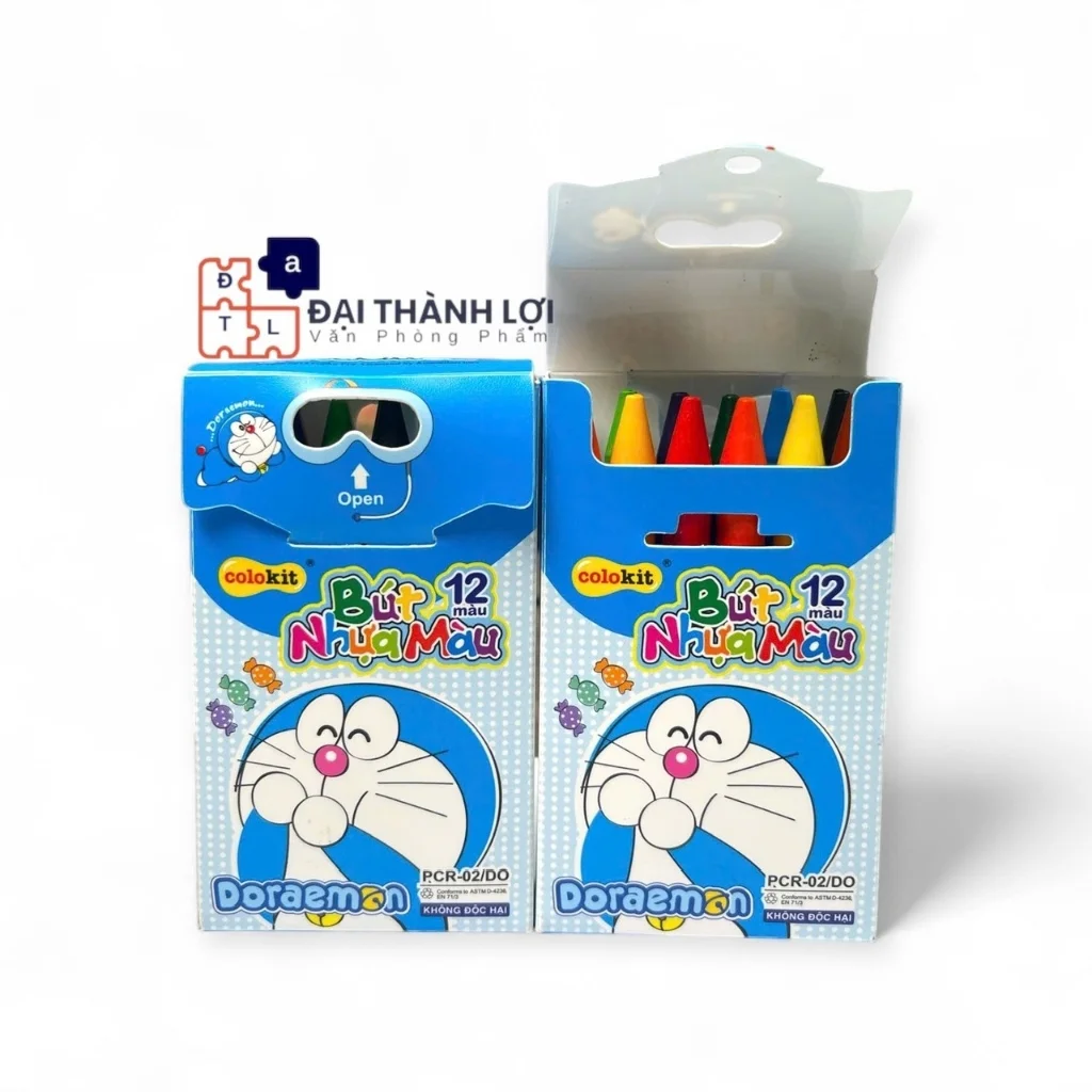 BÚT NHỰA Thiên Long 12 MÀU DORAEMON PCR-02