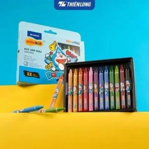 Bút Sáp Màu Thiên Long Colokit Doraemon 12/16/24 màu tươi sáng CR-C04/DO CR-C05/DO CR-C06/DO