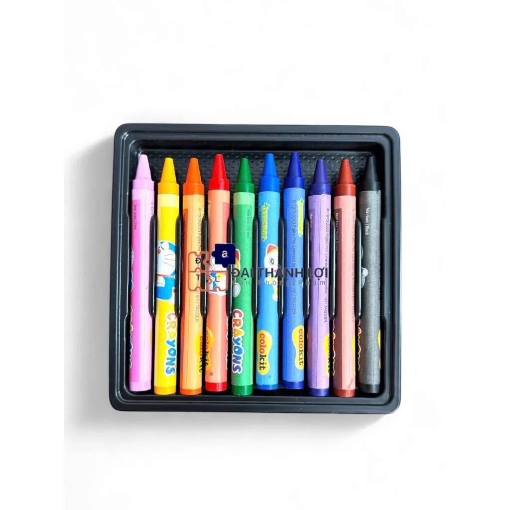 Bút Sáp Màu Thiên Long Colokit Doraemon 12/16/24 màu tươi sáng CR-C04/DO CR-C05/DO CR-C06/DO