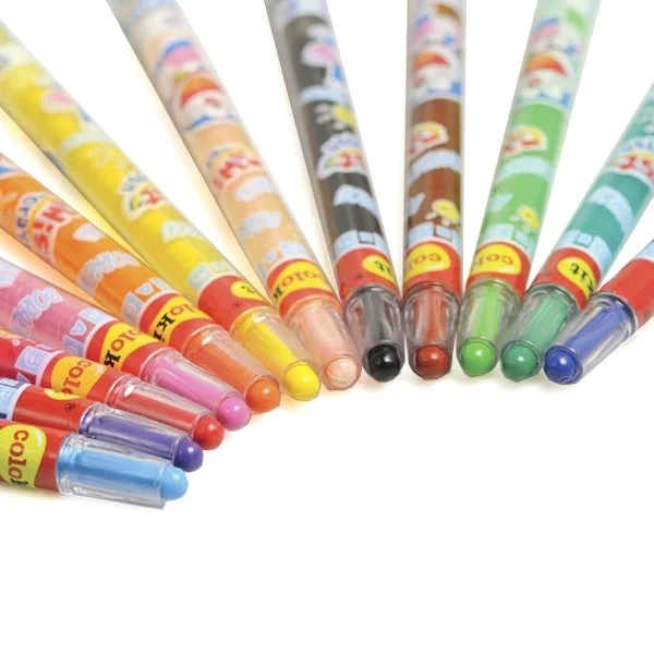 Bút sáp vặn Dài 12 màu Colokit Doraemon TCR-C04/DO Dài 17CM