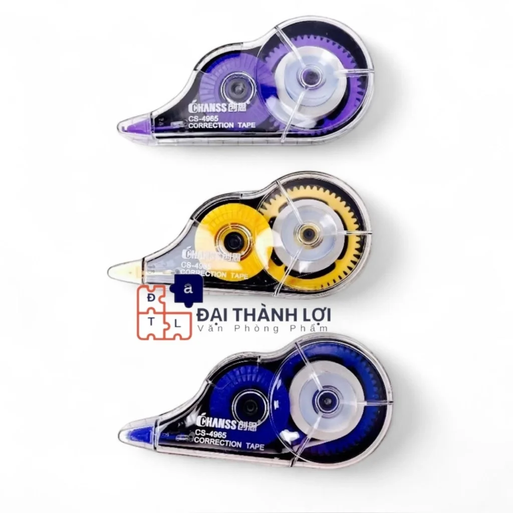 Bút Viết Xóa Kéo Vỉ 3 Cái Chanss CS-4965 Hàng Cao Cấp