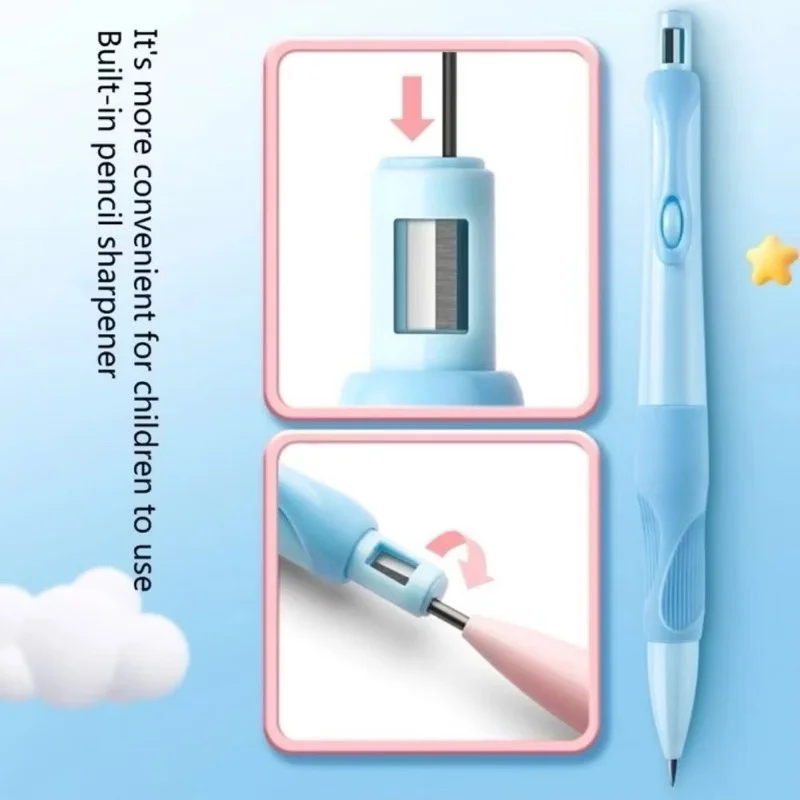 Bút chì cơ 2B ngòi 2mm /bút chì bấm cá heo giúp bé tập viết cầm bút đúng tư thế, không đau, không mỏi tay