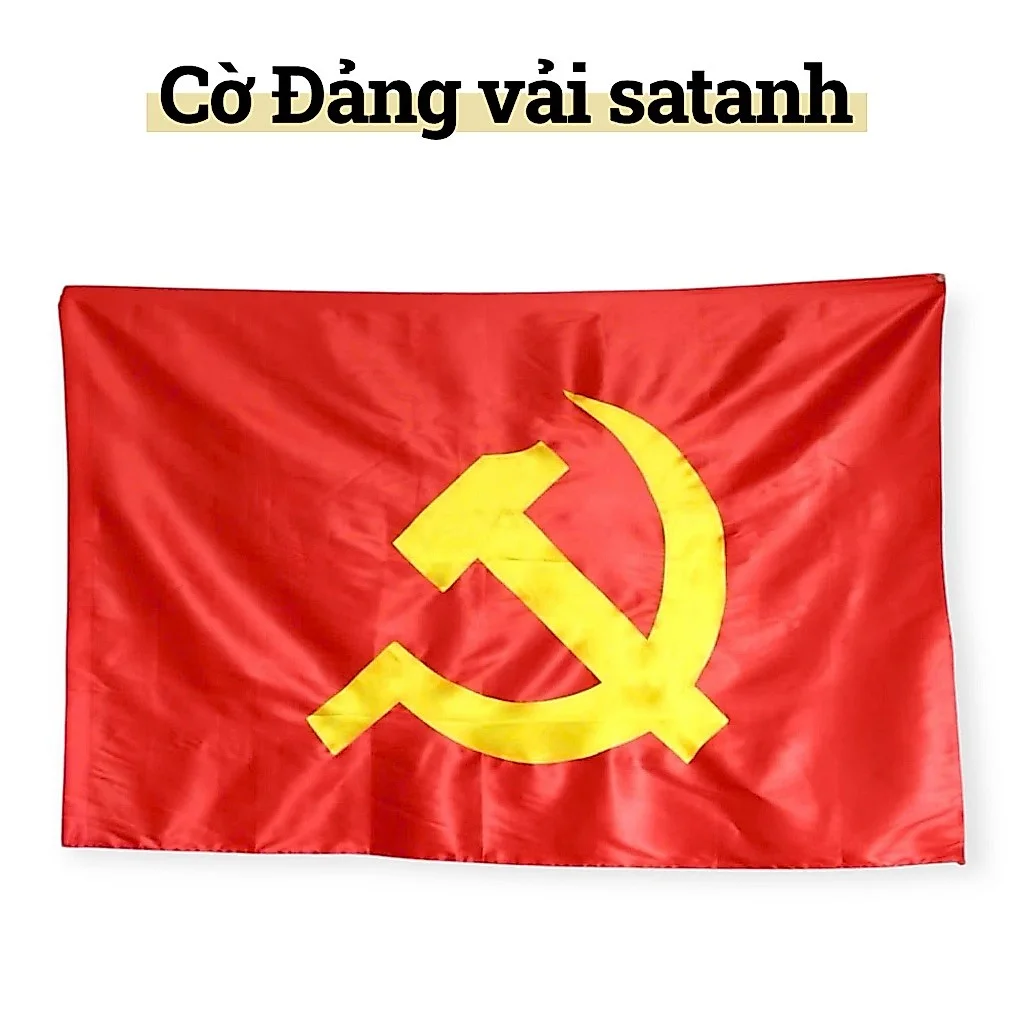 Cờ Tổ Quốc, Cờ Đỏ Sao Vàng Việt Nam, Cờ Đảng Vải Phi Bóng Nhiều Kích Thước, Cờ chuẩn Tỉ lệ