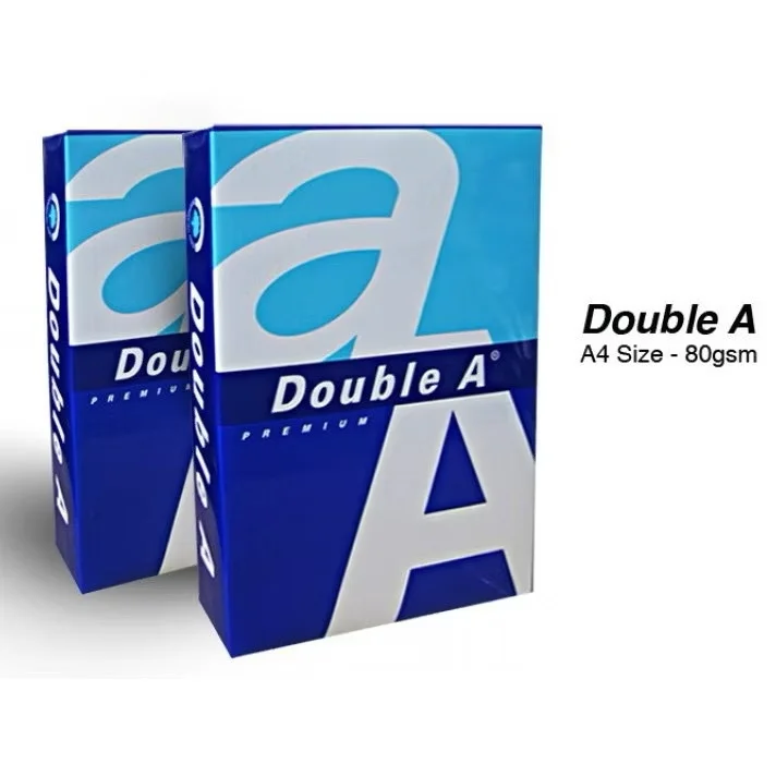 Giấy A4 Double A 500 tờ định lượng 70 gsm - 80 gsm dùng trong văn phòng, in ấn, trường học