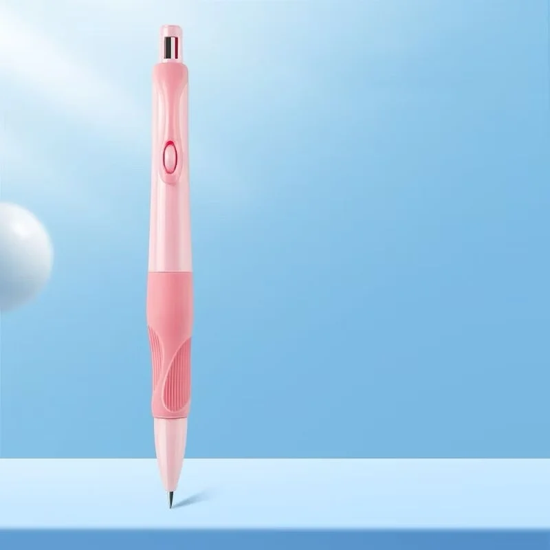 Bút Chì Bấm Cá Heo, Bút Chì 2B Tập Viết Kèm Chuốt Tiện Lợi, Ngòi 2mm