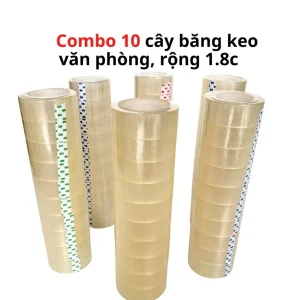 Băng keo trong văn phòng loại nhỏ, 1 cây 10 cuộn rộng 1.8cm,10Y-18Y-25Y