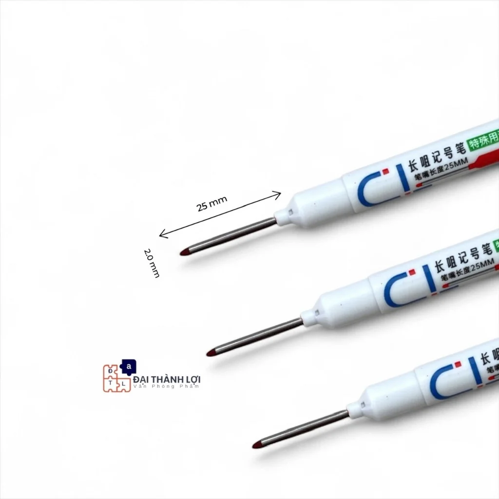 Bút lông dầu 1 đầu dài Long Nib, bút đánh dấu marker đa năng, viết trên mọi chất liệu da, gỗ, đá, nhựạ