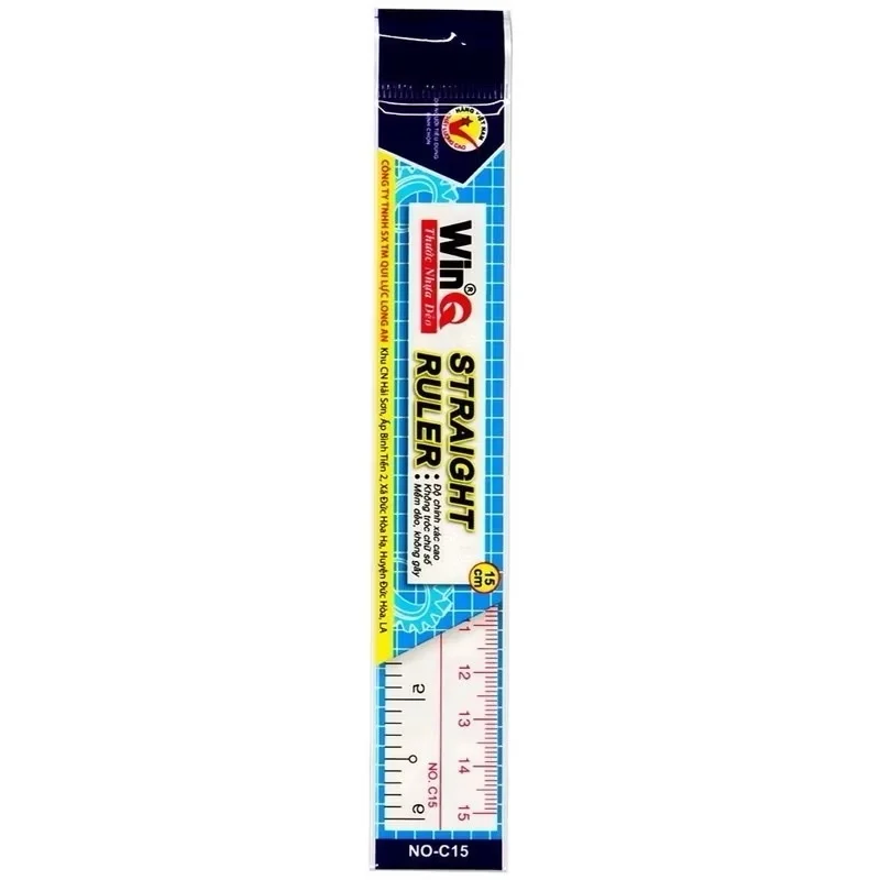 Thước Kẻ Nhựa Dẻo WinQ 15cm/20cm/30cm
