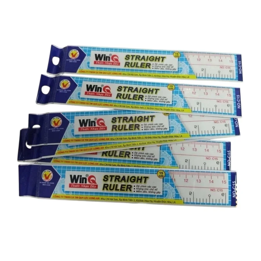 Thước Kẻ Nhựa Dẻo WinQ 15cm/20cm/30cm