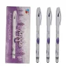 Bút Gel Thiên Long GEL-027 ngòi 0.5mm mực xanh/tím thiết kế hiện đại, phú hợp tay cầm học sinh
