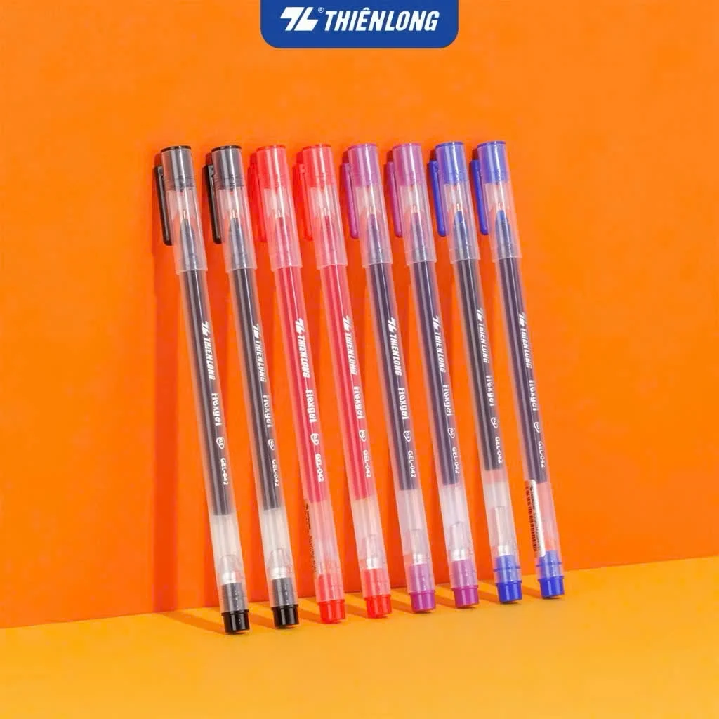 Bút gel Thiên Long Flexgel GEL-042 ngòi 0.5mm - Bút gel mực khô nhanh,nét viết êm mượt