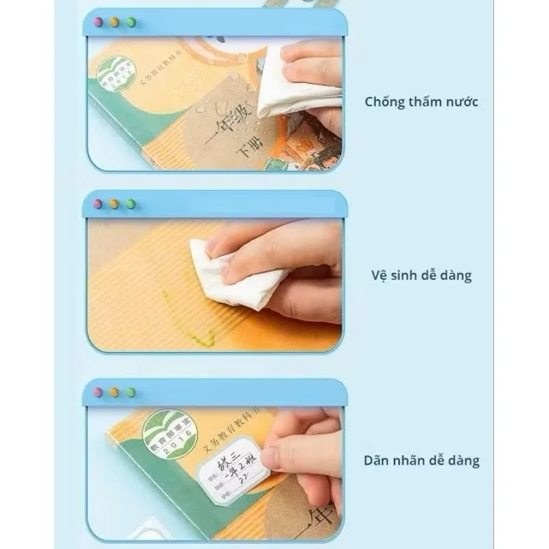Decal Dán Bọc Sách Vở/Bao Tập Sách – Loại Tốt, Chống Thấm Nước, Chống Rách