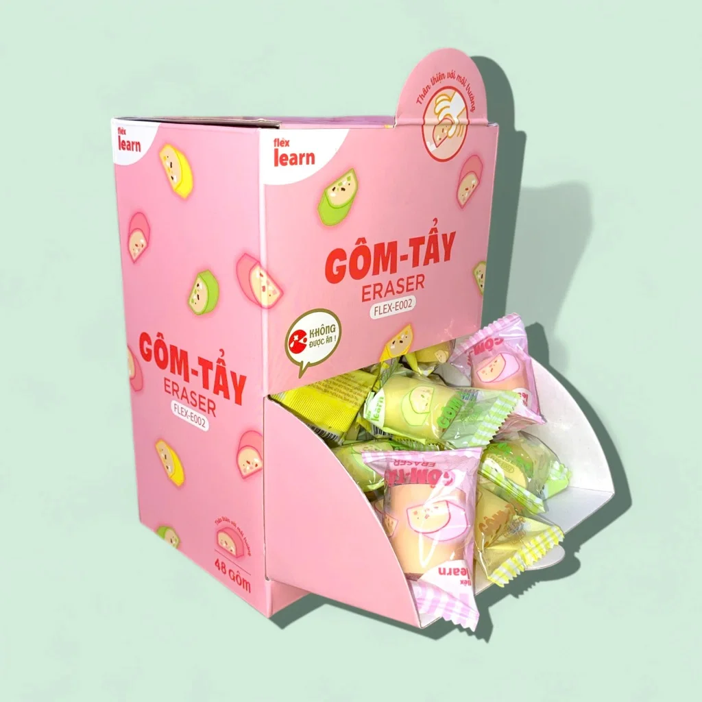 Gôm Tẩy FLEX-E002 Hình Dáng Đáng Yêu, Tẩy Sạch, Ít Vụn