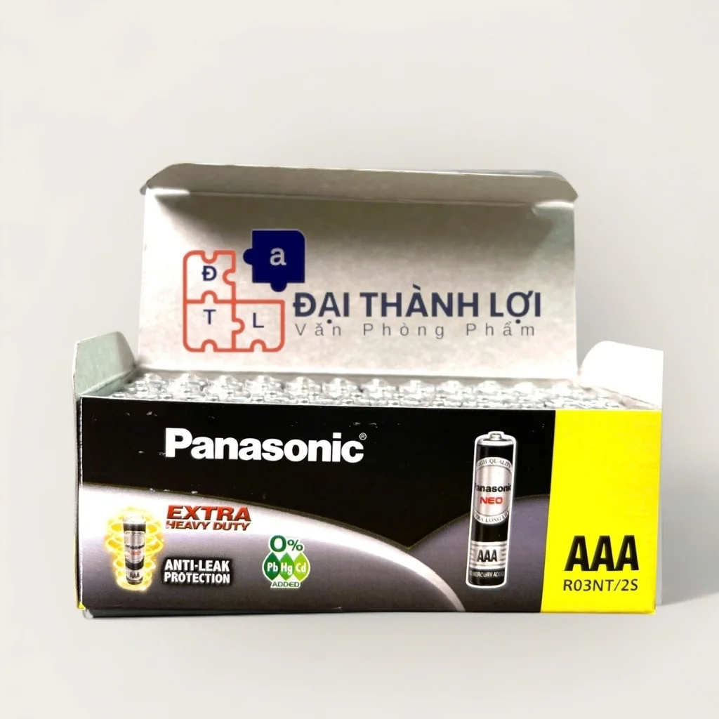 Pin AAA Panasonic Đũa Đen NEO R03NT-2S hàng Chính Hãng chất lượng cho loại điều khiển