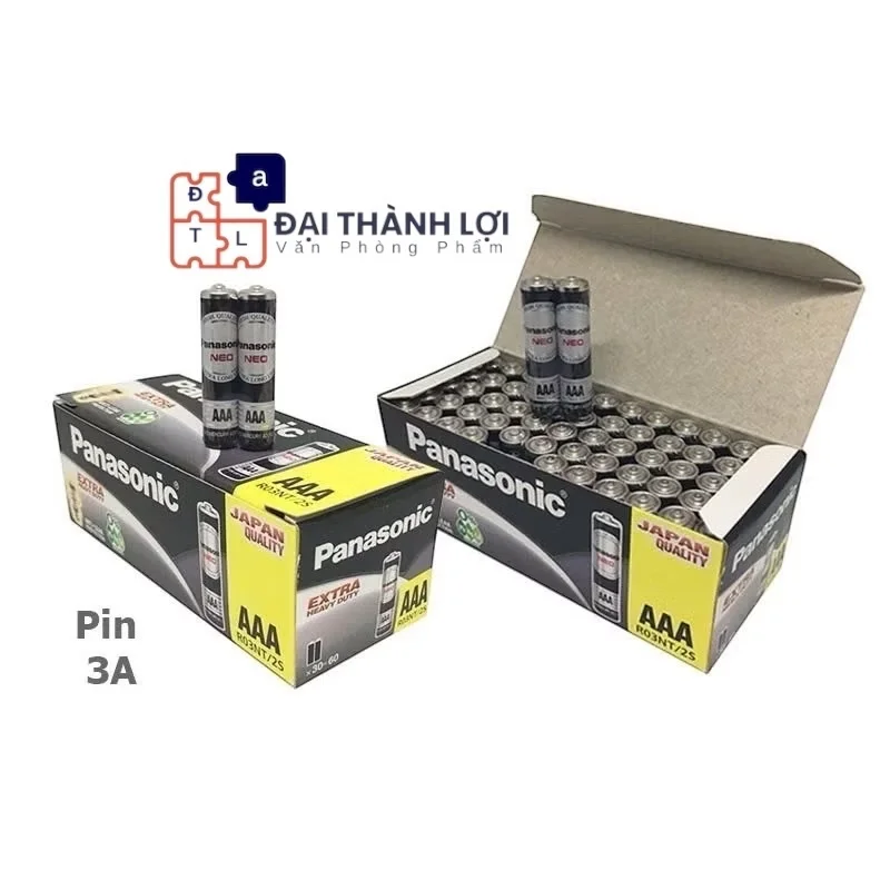 Pin AAA Panasonic Đũa Đen NEO R03NT-2S hàng Chính Hãng chất lượng cho loại điều khiển