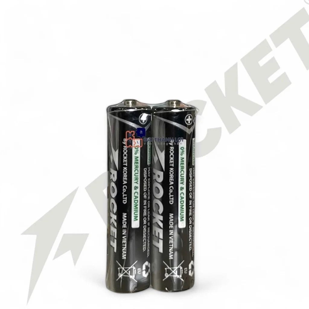 Pin Rocket Gold 1.5V AA / AAA / Pin 2A/3A Vỏ Sắt Siêu Bền, Không Chảy Nước - Hàng Chính Hãng