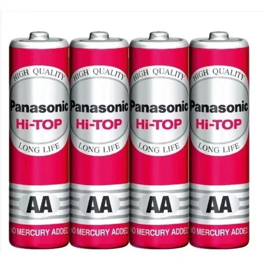 Pin tiểu đỏ AA Panasonic R6DT/4S - dùng cho điều khiển, đồ chơi, đồ điện tử