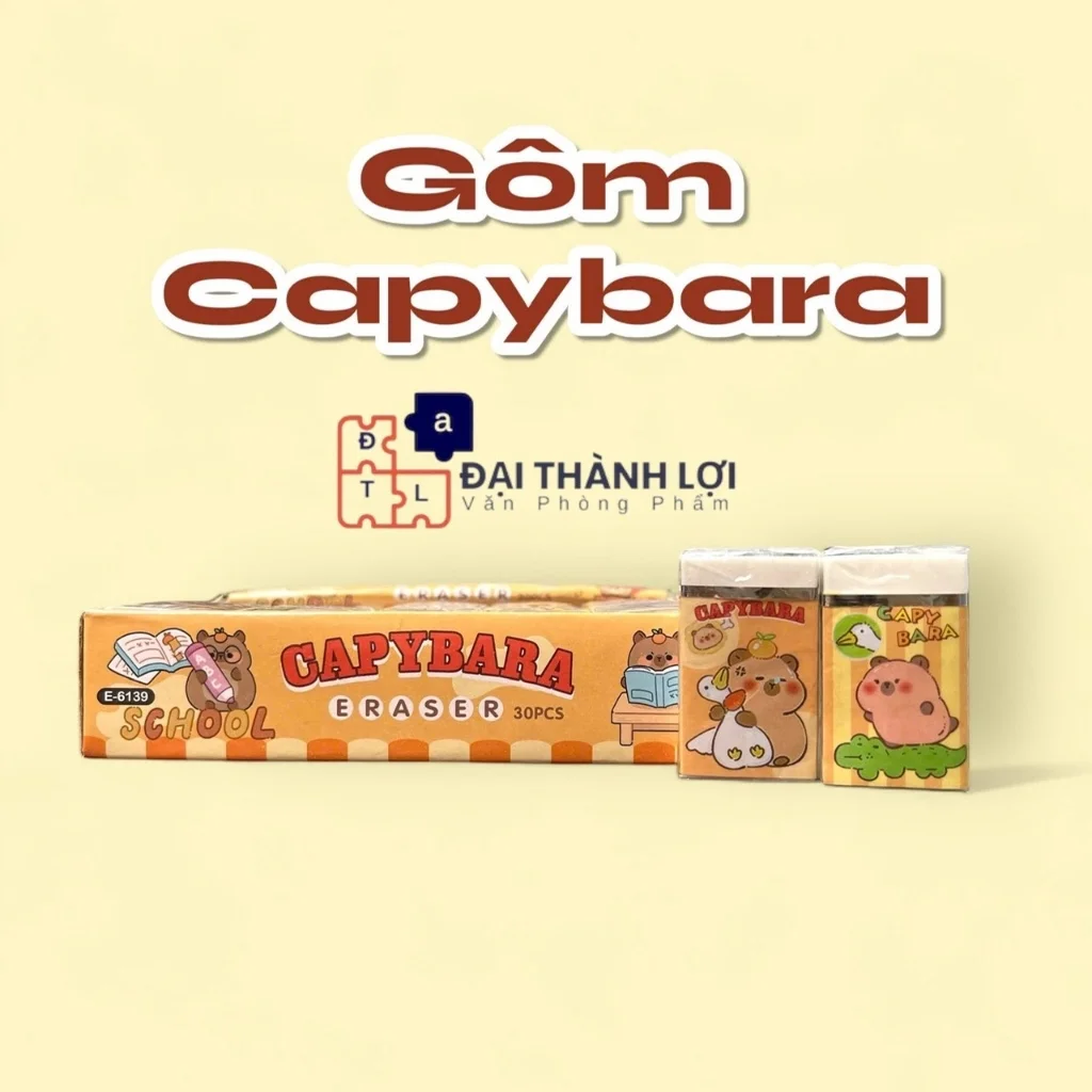 Gôm Bút Chì / Tẩy Bút Chì Eraser Doreamon Màu TRẮNG Tẩy Sạch E-6139