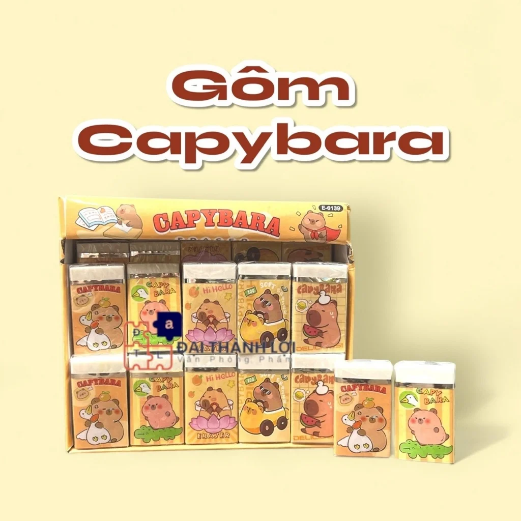 Gôm Bút Chì / Tẩy Bút Chì Eraser Doreamon Màu TRẮNG Tẩy Sạch E-6139