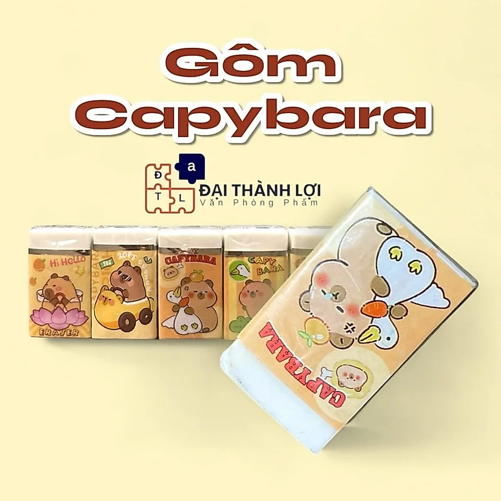 Gôm Bút Chì / Tẩy Bút Chì Eraser Doreamon Màu TRẮNG Tẩy Sạch E-6139