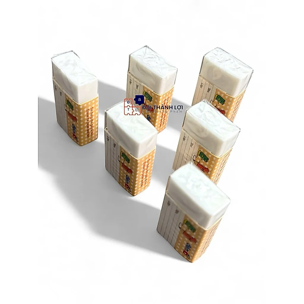Gôm tẩy Thiên Long E-09 hoạ tiết dễ thương, siêu mềm dẻo, gôm sạch vết chì