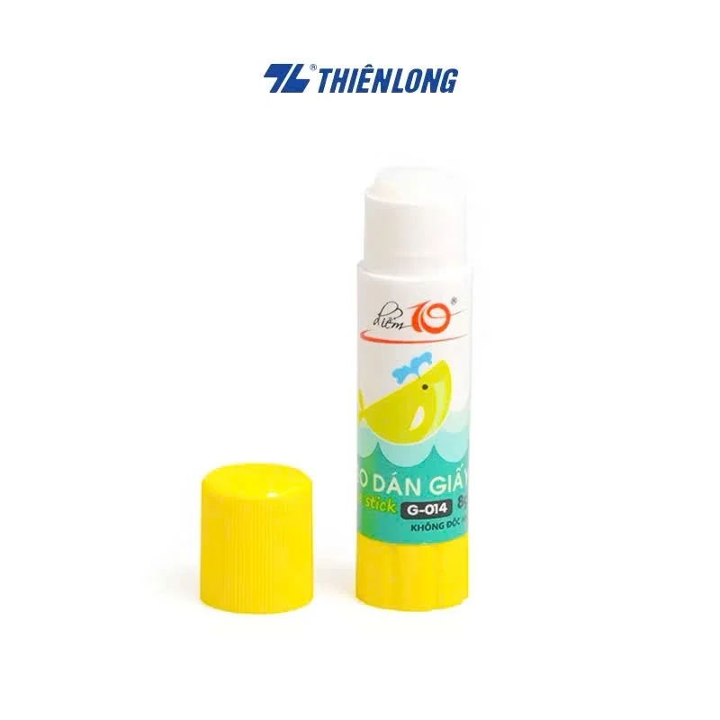 Keo khô, hồ khô Thiên Long màu trắng, khô nhanh, kết dính cao, phù hợp thủ công, dán giấy, DIY G-014