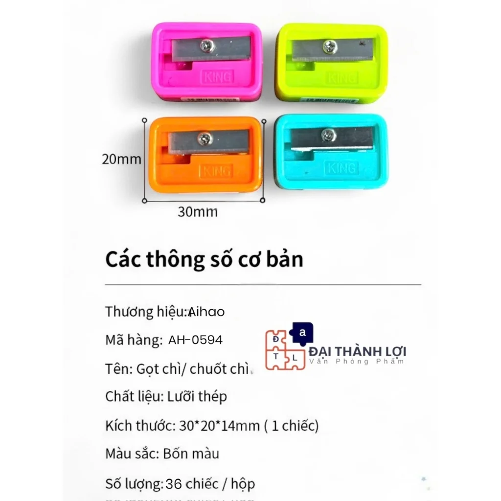 Đồ Chuốt Bút Viết Chì / Đồ Gọt Bút Viết Chì Aihao AH-0594 Siêu Bén, Nhỏ Gọn, Cao Cấp