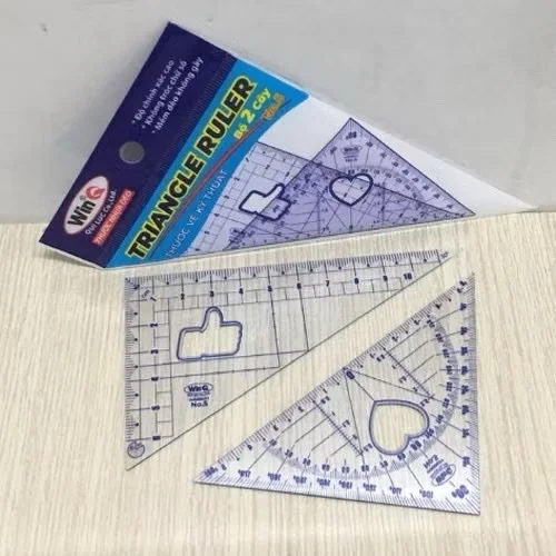 Thước Eke / Eke Nhựa Dẻo LOẠI NHỎ Nhựa Dẻo Win Q / WinQ Qui Lực No.05 / No5, Không Bị Mờ