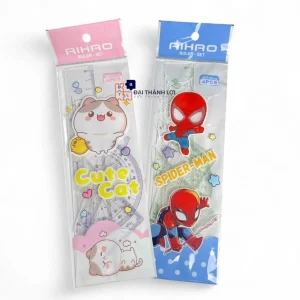 Thước Bộ 4 Món 20CM (Thước thẳng, Đo độ, Eke, Tam giác cân) Tiện Lợi Aihao Chính Hãng