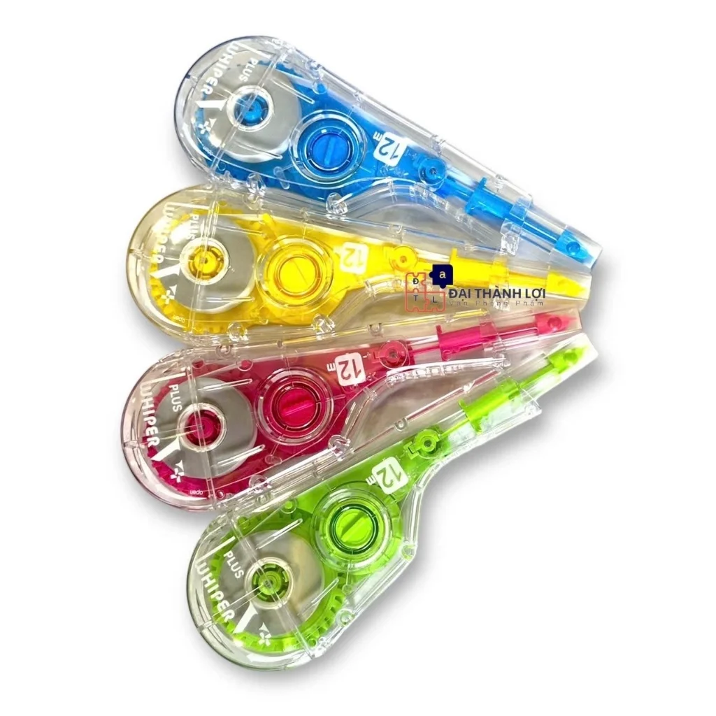 Bút Xóa Kéo, ruột băng xóa kéo PLUS dài Whiper V Happy Color WH – 105T