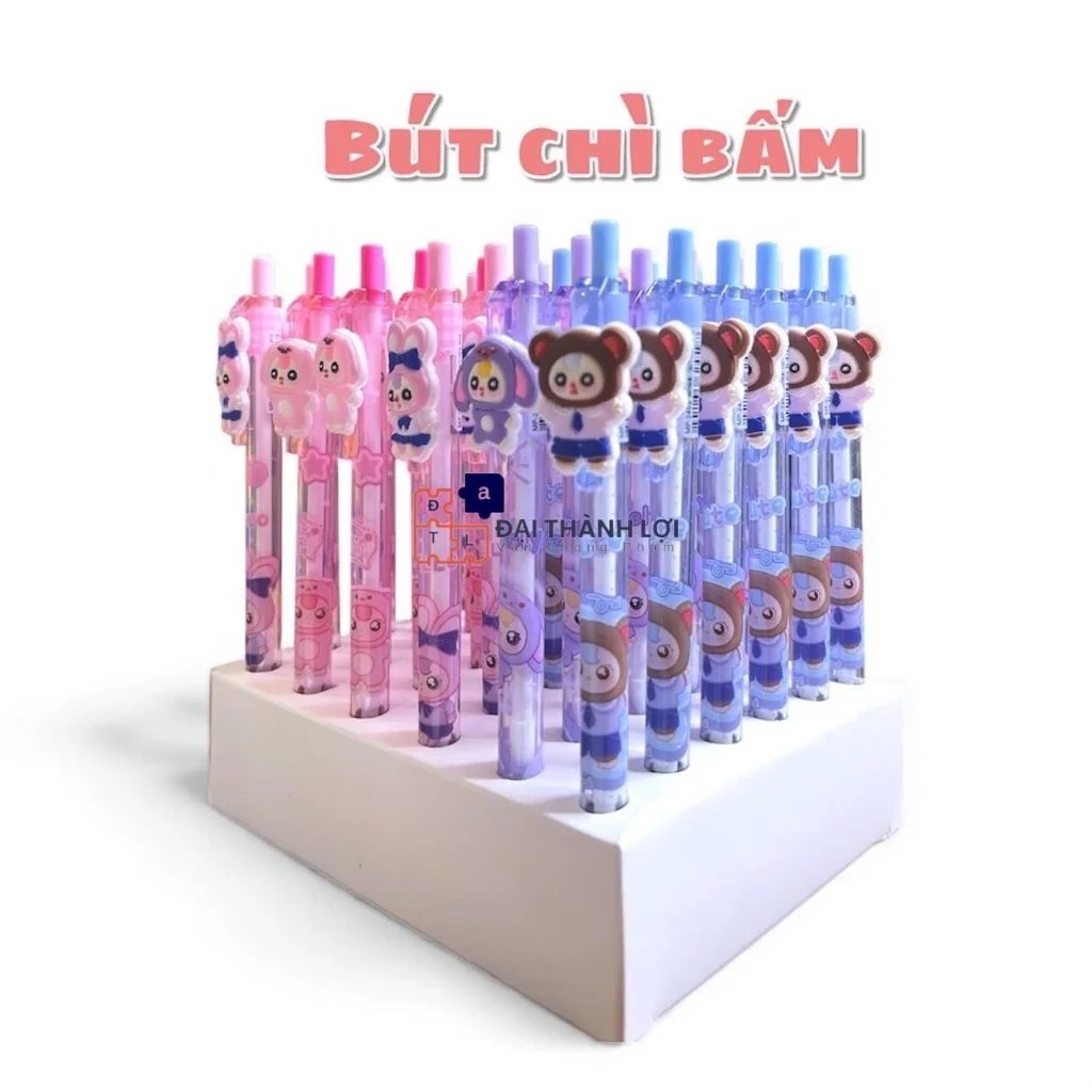 Bút Chì Bấm Ngòi 0.5mm Nhiều Hình Dễ Thương Charm Cute HotTrend (Mẫu Ngẫu Nhiên)