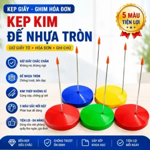 Ghim giấy hóa đơn trụ order nhà hàng quán ăn (Giao Màu Ngẫu Nhiên)