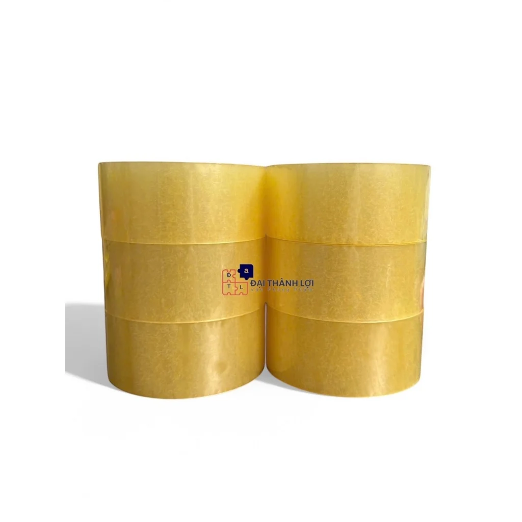 BĂNG KEO GIÁ XƯỞNG - CUỘN BĂNG KEO 120 YARD/ 200 YARD TRONG DÁN THÙNG, BĂNG KEO ĐỘ DÍNH 0.55MIC SIÊU DAI