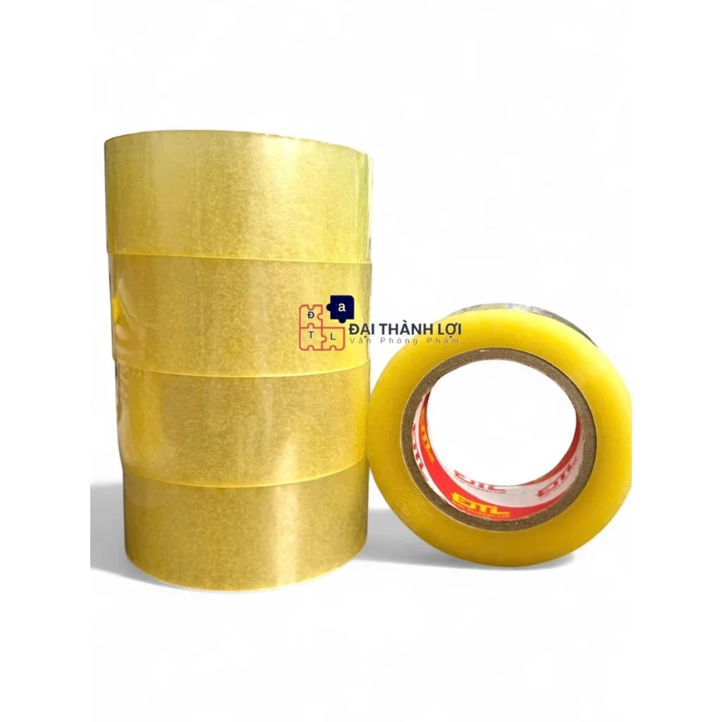 BĂNG KEO GIÁ XƯỞNG - CUỘN BĂNG KEO 120 YARD/ 200 YARD TRONG DÁN THÙNG, BĂNG KEO ĐỘ DÍNH 0.55MIC SIÊU DAI