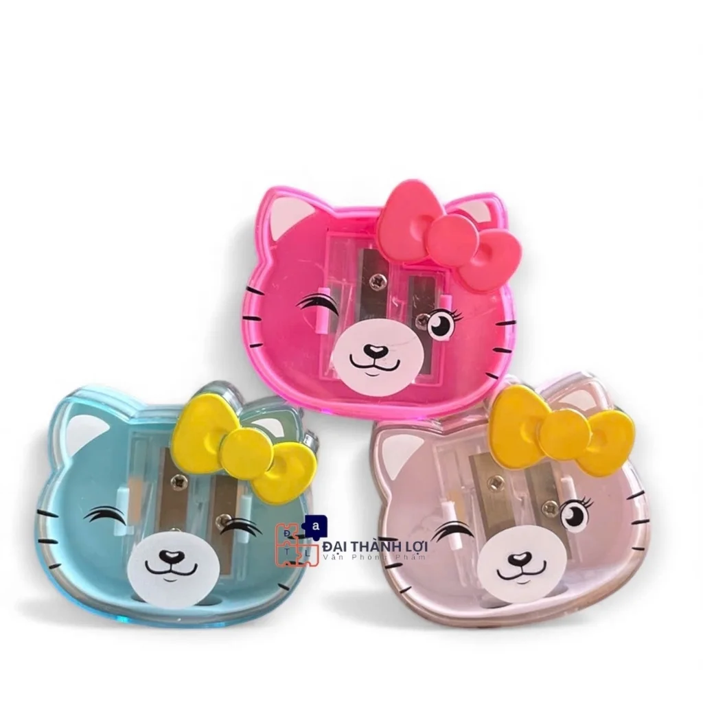 Đồ Gọt bút viết Chì 2 Lỗ Chuốt hình Con Mèo Hello Kitty Nơ 5842
