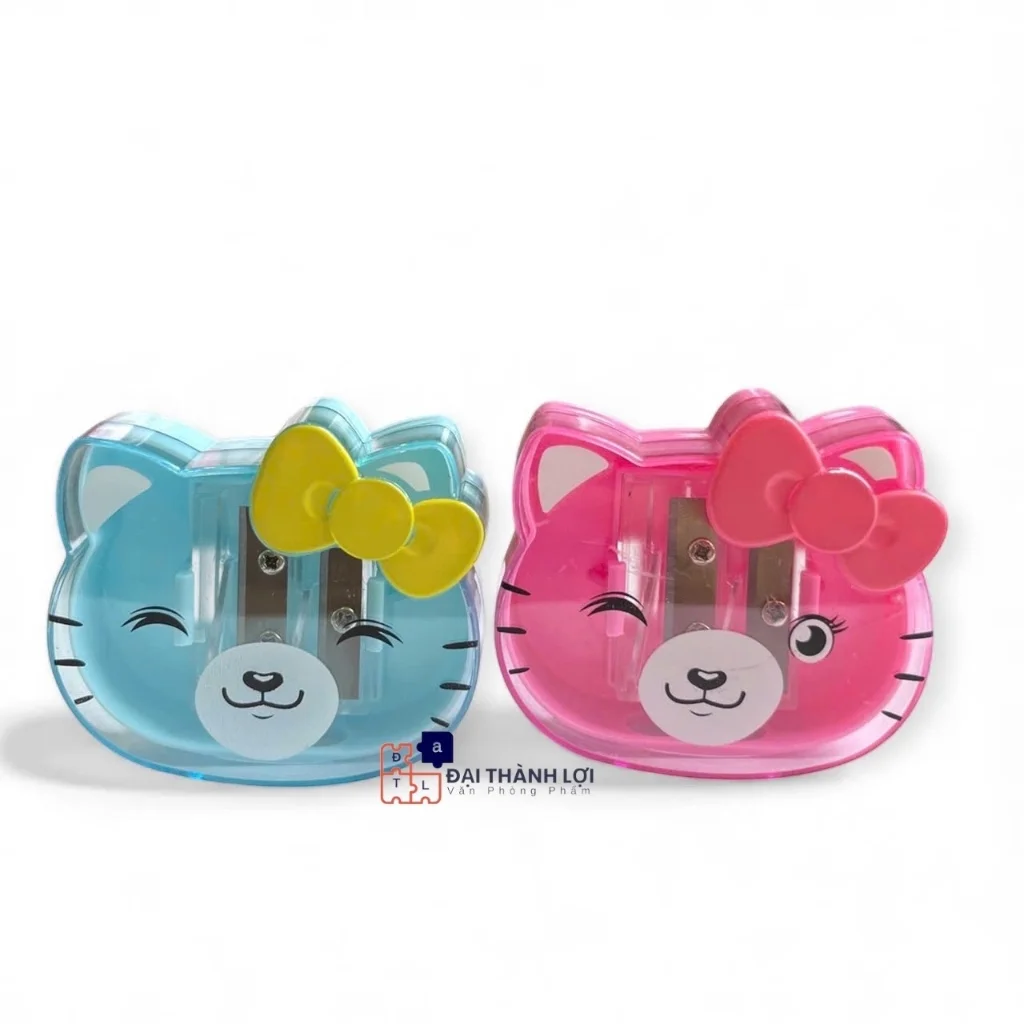 Đồ Gọt bút viết Chì 2 Lỗ Chuốt hình Con Mèo Hello Kitty Nơ 5842