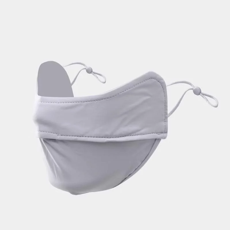 Khẩu Trang Chống Nắng Vải Thun Lạnh Mỏng Form Nhỏ Quai Đeo Không Đau Tai
