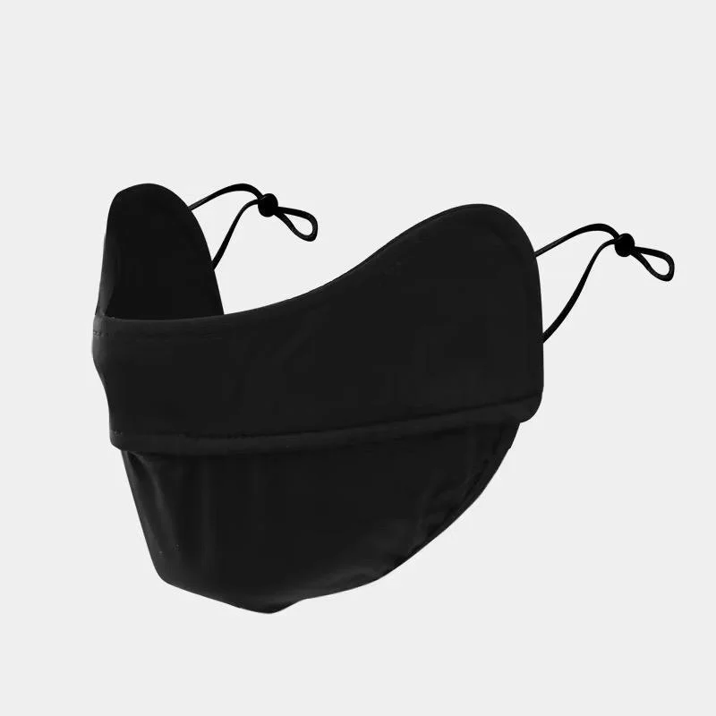 Khẩu Trang Chống Nắng Vải Thun Lạnh Mỏng Form Nhỏ Quai Đeo Không Đau Tai
