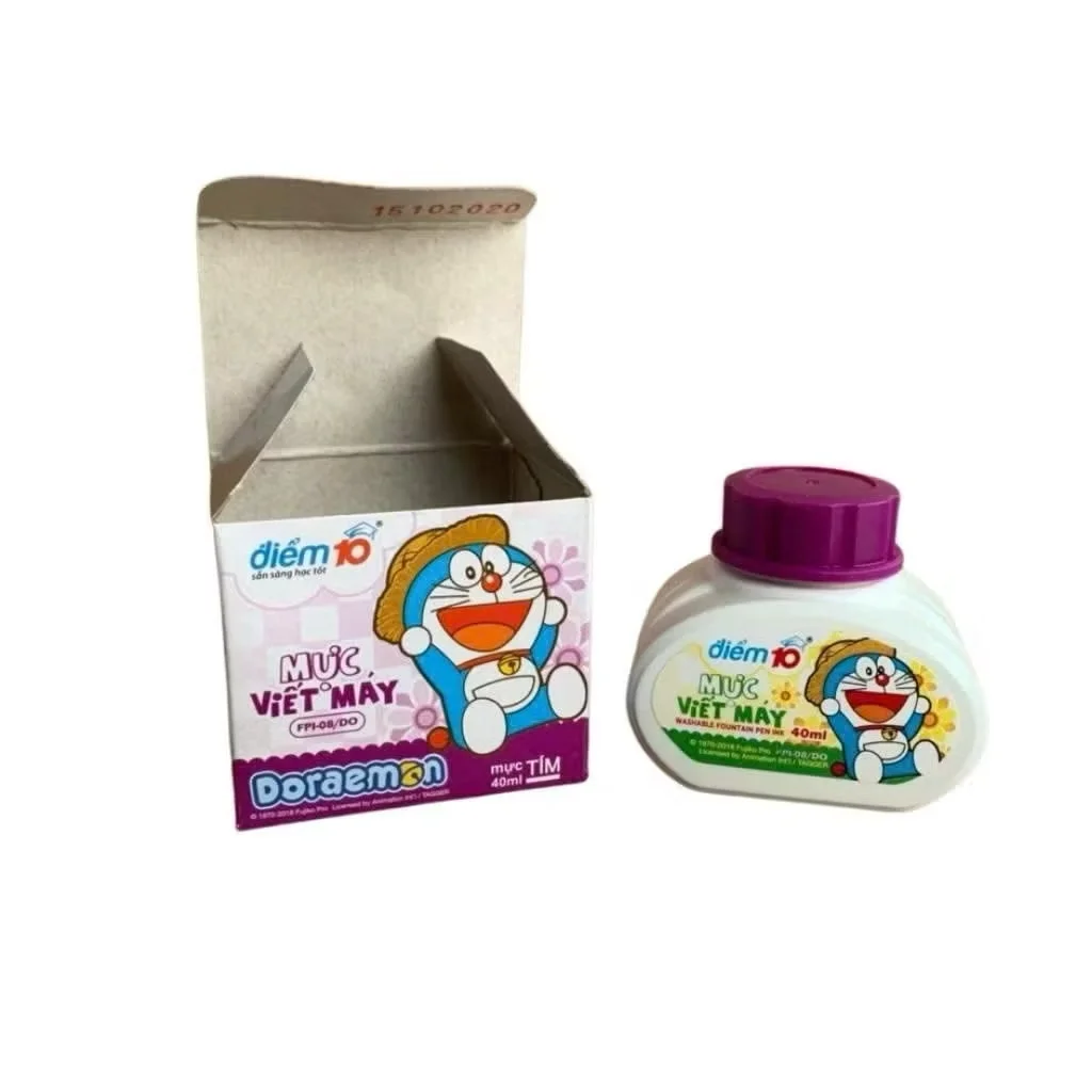 Mực bút máy Doraemon FPI-08/DO - Mực Tím/Xanh chính hãng Thiên Long