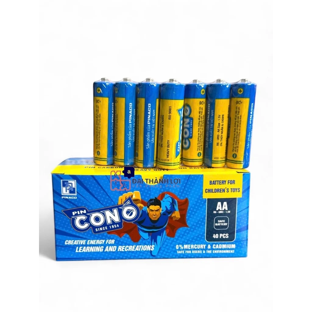 Pin tiểu Ó vàng AA (2A ) chính hãng 1,5V , pin tiểu AA PINACO