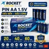 Pin AA( 2A) 1,5V Rocket Siêu Bền , Siêu Cứng , Không Chảy Nước - Hàng Chính Hãng