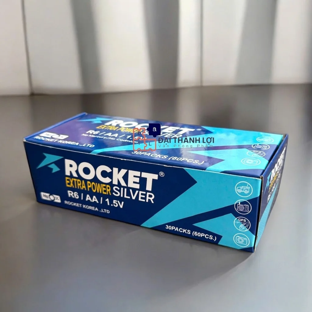 Pin AA( 2A) 1,5V Rocket Siêu Bền , Siêu Cứng , Không Chảy Nước - Hàng Chính Hãng