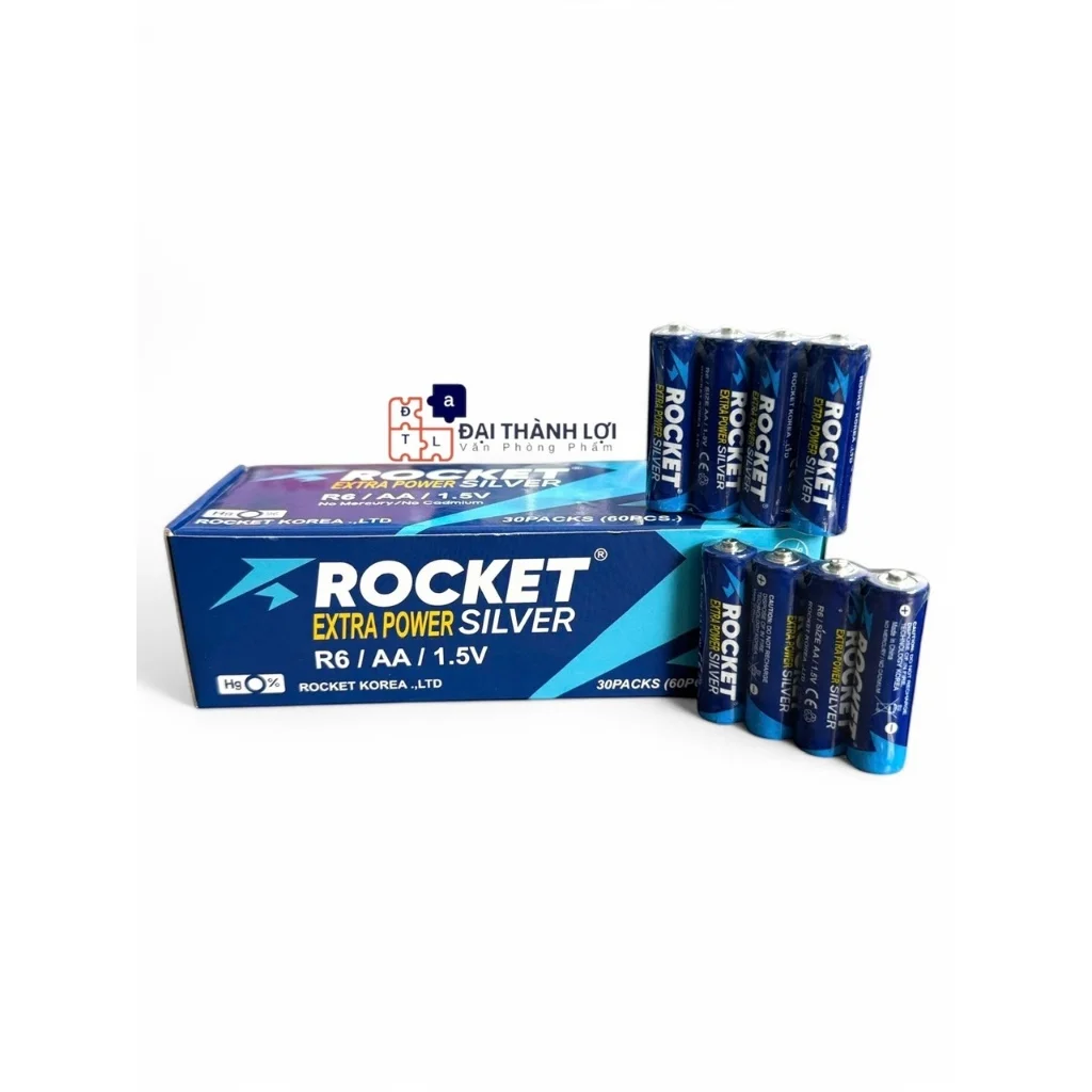 Pin AA( 2A) 1,5V Rocket Siêu Bền , Siêu Cứng , Không Chảy Nước - Hàng Chính Hãng