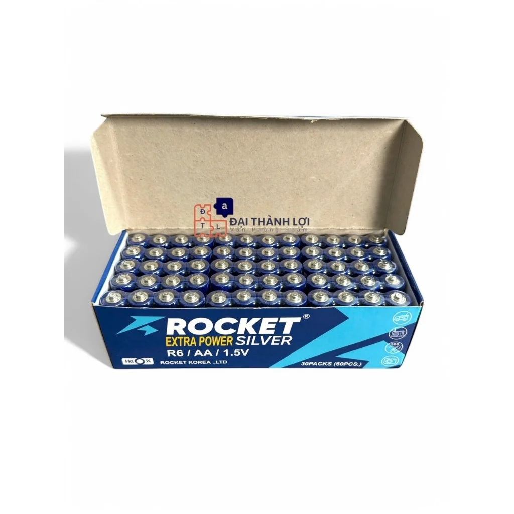 Pin AA( 2A) 1,5V Rocket Siêu Bền , Siêu Cứng , Không Chảy Nước - Hàng Chính Hãng