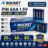 Pin AAA 1,5V Rocket Siêu Bền , Siêu Cứng , Không Chảy Nước - Hàng Chính Hãng