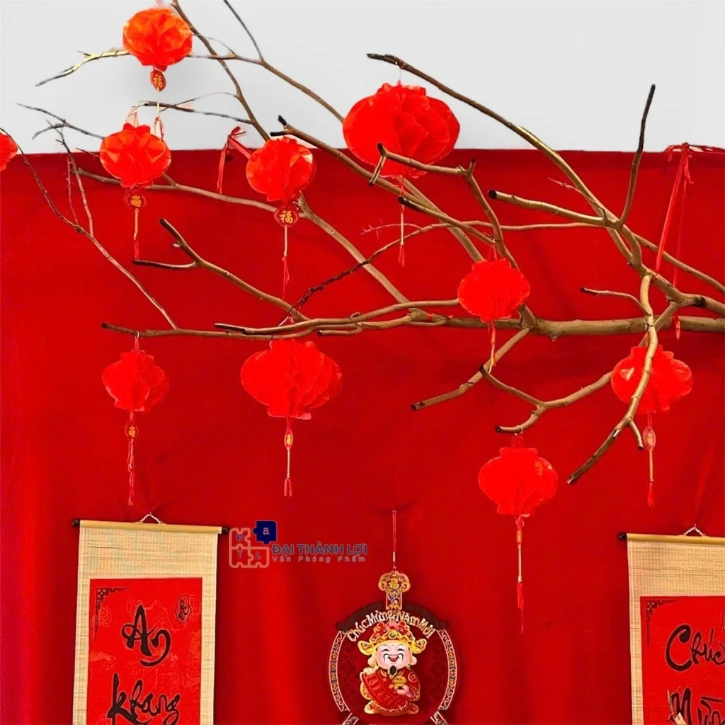 Đèn Lồng Đỏ Chất Liệu Nilon Đỏ Trang Trí Lễ Hội ,Tết-Đèn lồng chống nước làm bằng nilon