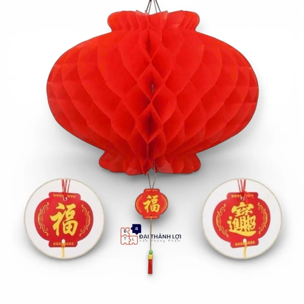 Đèn Lồng Đỏ Chất Liệu Nilon Đỏ Trang Trí Lễ Hội ,Tết-Đèn lồng chống nước làm bằng nilon
