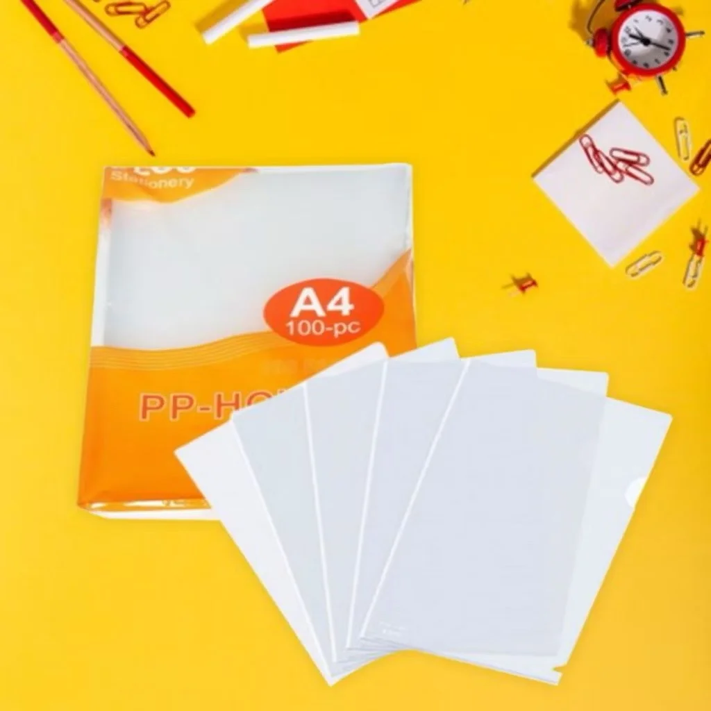 BÌA LÁ PLUS HỞ 2 CẠNH-Bìa Lá Nhựa Plus A4-F4 loại cực dày, thương hiệu Nhật Bản