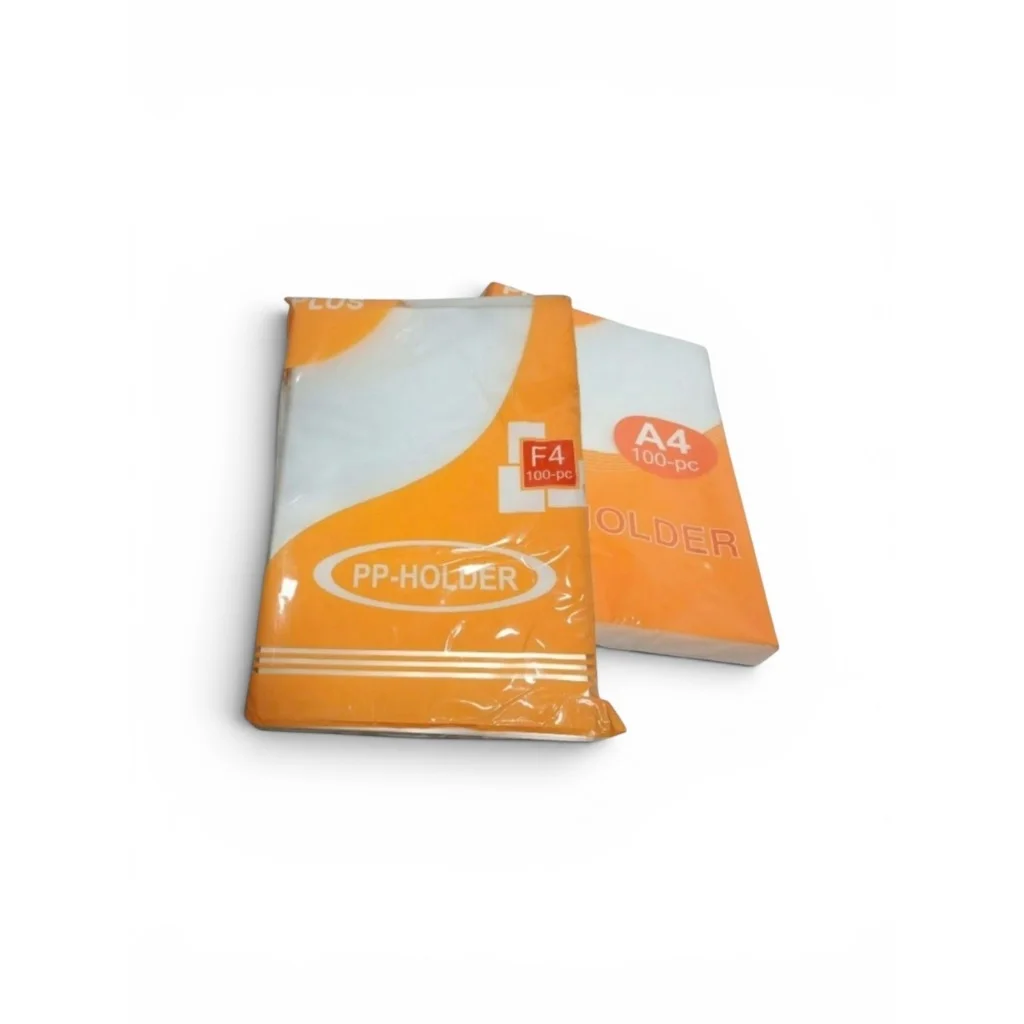 BÌA LÁ PLUS HỞ 2 CẠNH-Bìa Lá Nhựa Plus A4-F4 loại cực dày, thương hiệu Nhật Bản